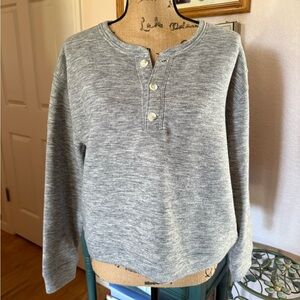 ABERCROMBIE button sweater large